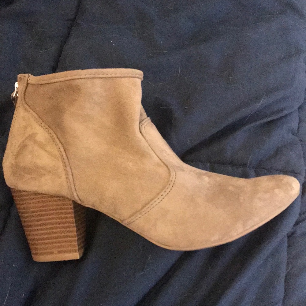 Tan booties